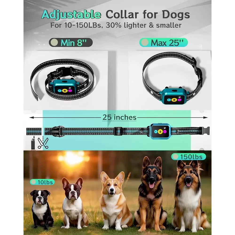 Long-Range 4200FT Dog Training Collar with Step Counter, 5-Mode Remote, and Waterproof Feature for All Dog Sizes