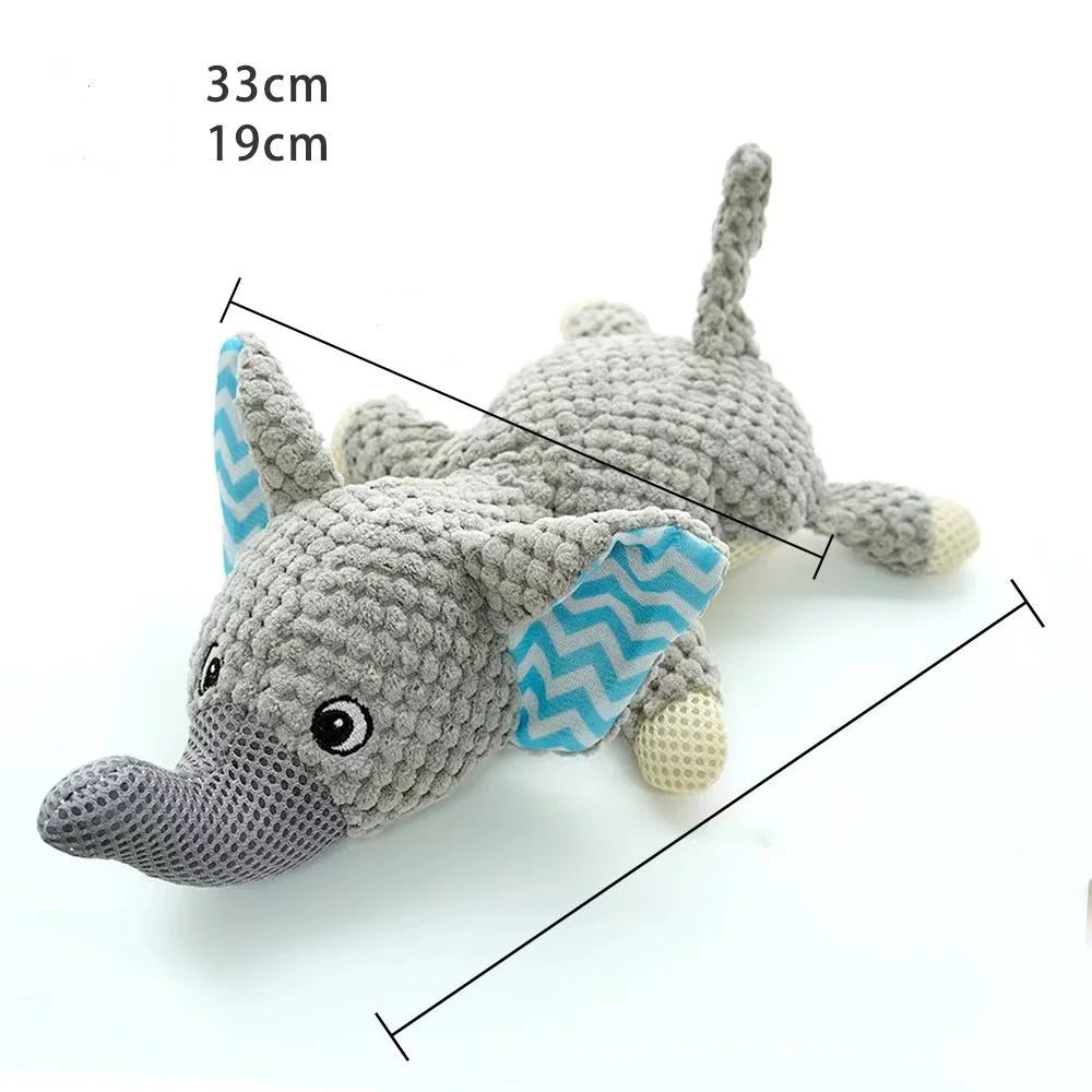 Pet Dog Toy Cute Plush Squeaky Stuffed Toys for Large Dogs Fleece Durable Chewing Cute Soft Molar Teeth Cleaning Dog Toys