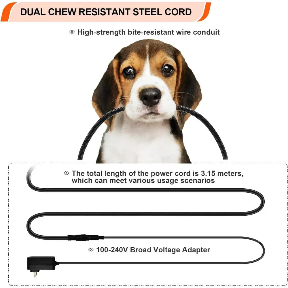 Heated Dog Bed with12V~24V Safe Voltage, Electric Heating Arthritis Orthopedic Dog Bed with Thickened Memory Foam, Heated Pet Be