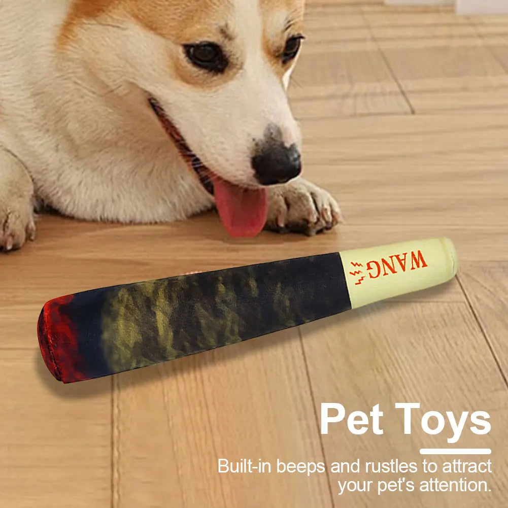 Interactive Dog Sound Toy Simulation Cigar Plush Pet Toy Dog Teething Toys Dog Plush Toy for Small Medium Large Dogs