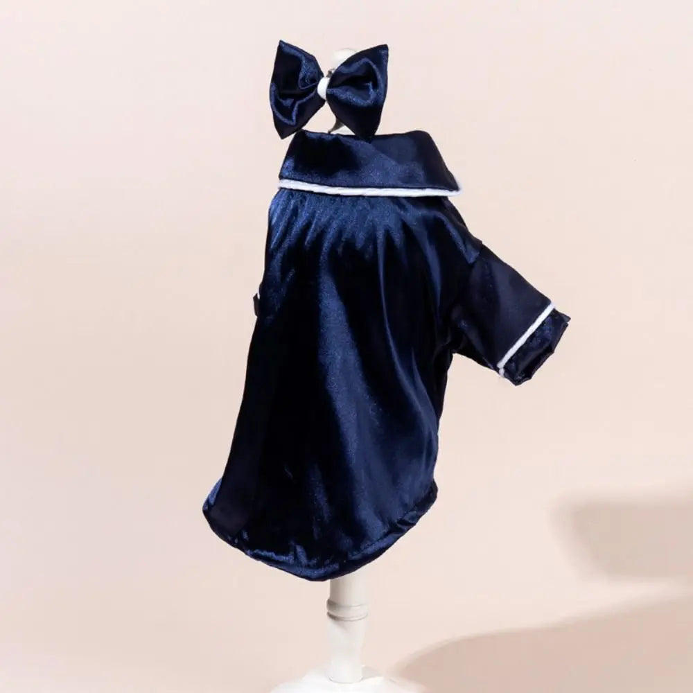 Stylish Silk Pet Pajamas - Skin-Friendly Thin Shirt for XS-L Size Dogs & Cats