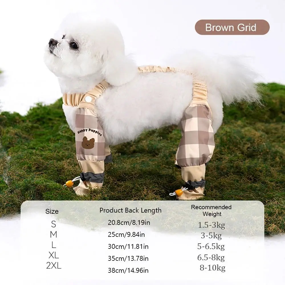 Pet Strolling Going Out Dust-proof Four Legged Pants Dog Boot Waterproof Leggings Dog Jumpsuit Shoes