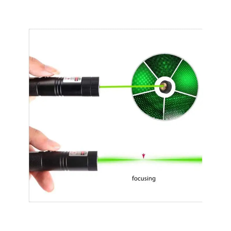 USB Rechargeable Green Laser Pointer 532nm Astronomy Star Beam Pen with USB Cable