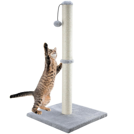Tall Cat Scratching Posts For Indoor Cats And Kittens Cat Scratchers With Dangling Ball Vertical Scratcher With Premium Sisal