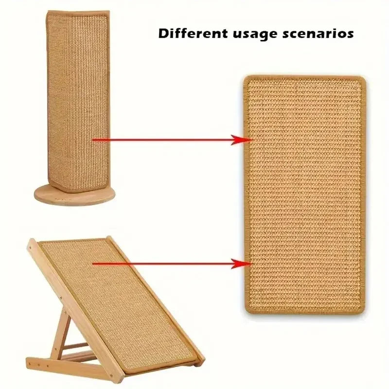Natural Sisal Cat Scratcher Mat Cat Scratch Mats Horizontal Cat Floor Scratching Pad Rug Protect Couch and Carpets good 2026