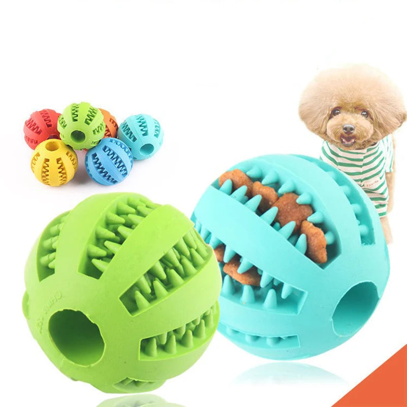 Pet toy Leaky food ball dog play exercise watermelon natural rubber leaky food cleaner teeth grinding elastic toy