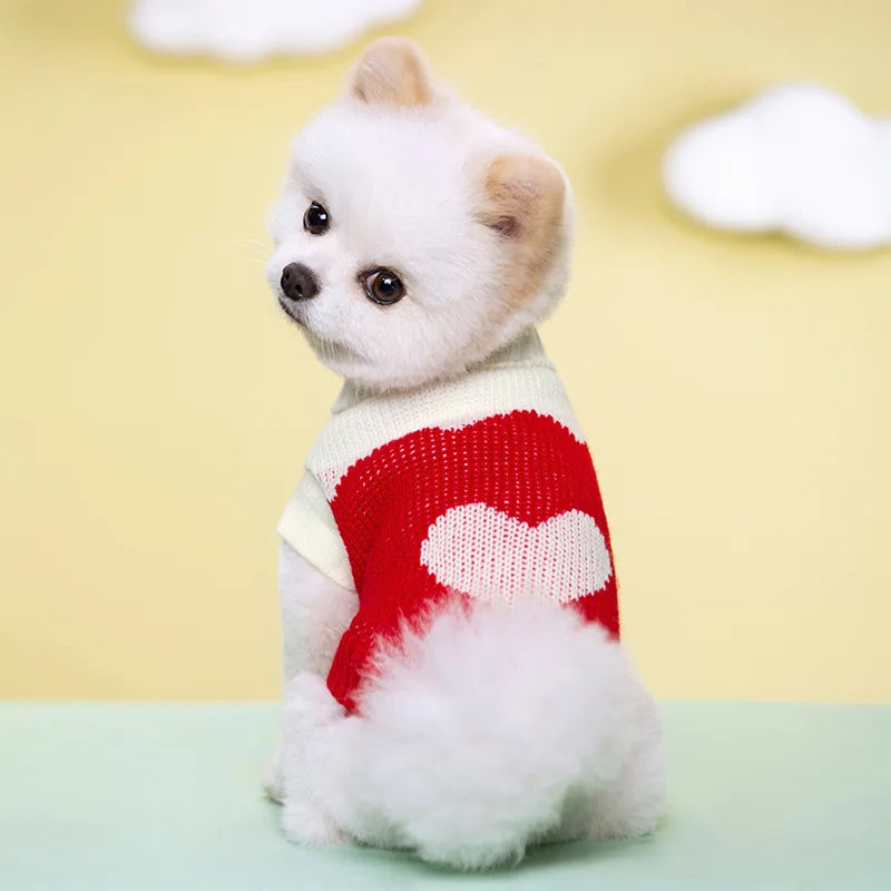 Dog Knitted Sweater S-2XL Autumn Winter For Small Dog Cat Soft Cozy Warm Clothes Chihuahua Schnauzer Pet Turtleneck Costume