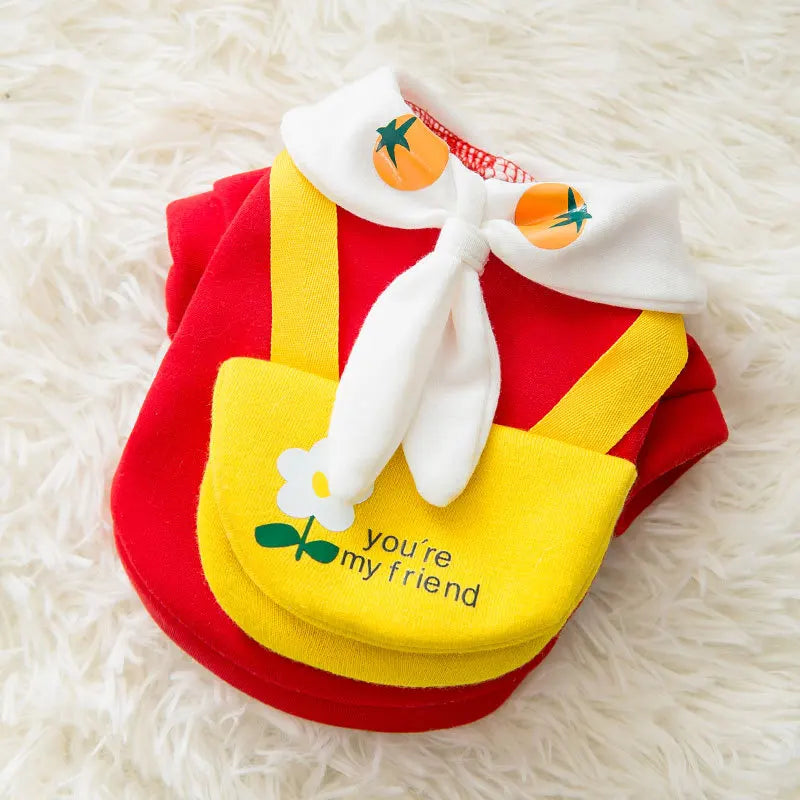 Winter Dog Clothes Cute Cartoon Dog Warm Hoodie Chihuahua French Bulldog Sweatshirt Puppy Outfit Coat Pet Dog Costume