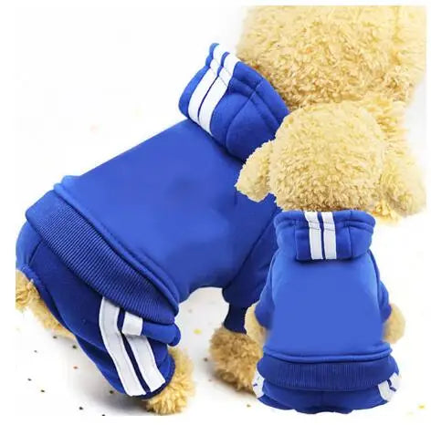 Adidog Dog Clothes Thick Overalls for Dogs, Winter Pet Dog Clothing for Small Dogs Puppy Jumpsuit Tracksuit Costume for Yorkie