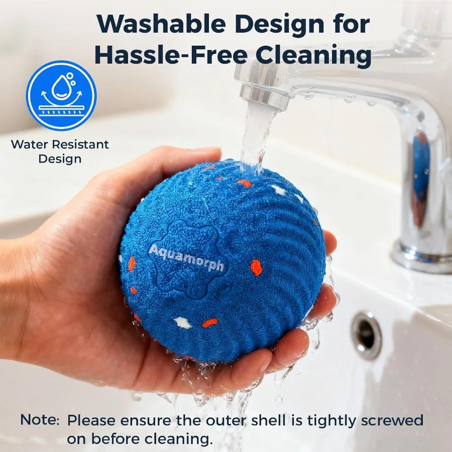 2 Pack Interactive Dog Balls - Auto Moving Bouncing Vibrating Washable Dog Toys for Large Medium Dogs Type-C Rechargeable Blue