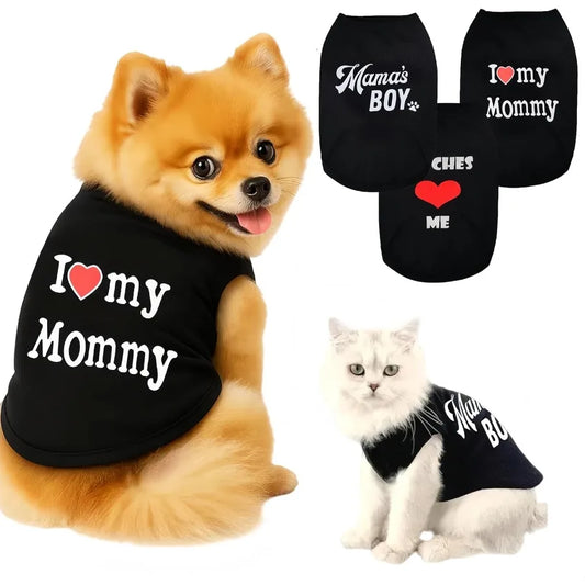 3 Pack Dog Clothes Shirts Fy Letter Print Pet T Shirts Puppy Clothes for Cats and Small Breeds Summer Dog Outfits