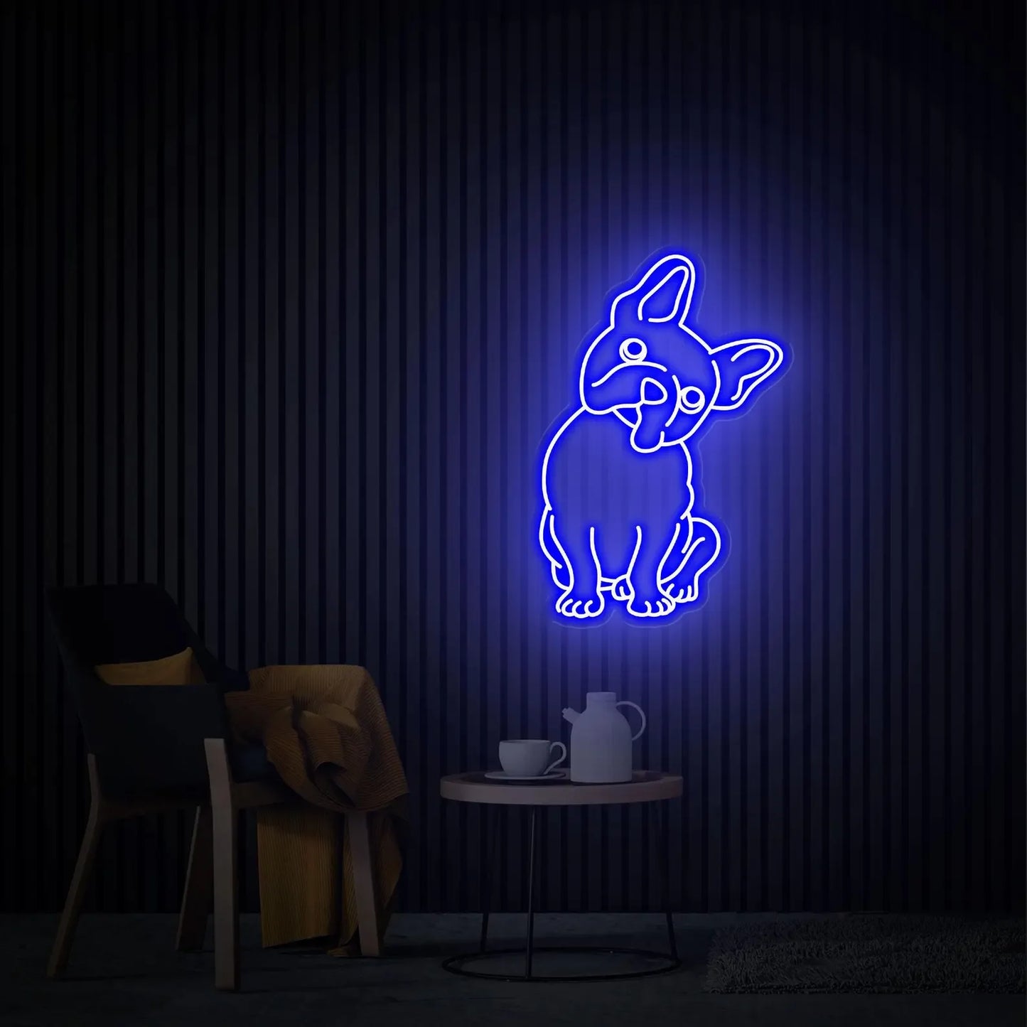 French Bulldog Neon Sign Wall Art Decor Custom Animal Signs Pet Shop Wall Hanging Puppy Decor Glowing Sign