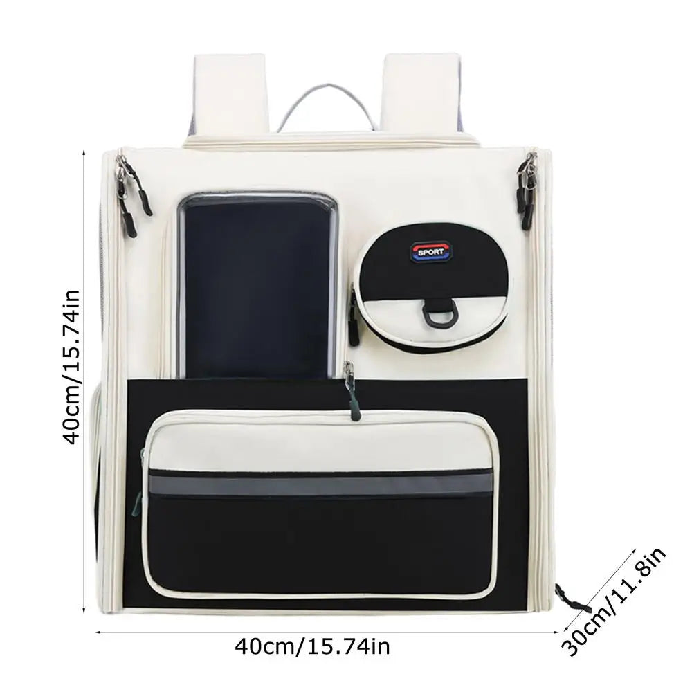 Cat Backpack Pet Carrier For Cat Ventilated Pet Travel Carrying Bag Folding Pet Backpack For Kitten Puppy Small Dog Cat