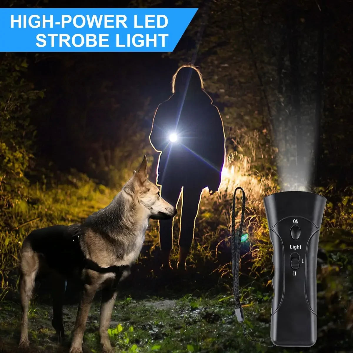 1Pcs Dog Repeller LED Ultrasonic From Dogs Anti Barking Device Laser Dog Repeller Training Device