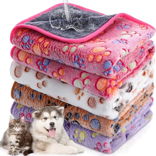 Pet Blanket Soft Fluffy Flannel Dog Sleeping Blanket Winter Warm Pet Mat Warm Comfortable Blanket for Cat Dog Pet Supplies