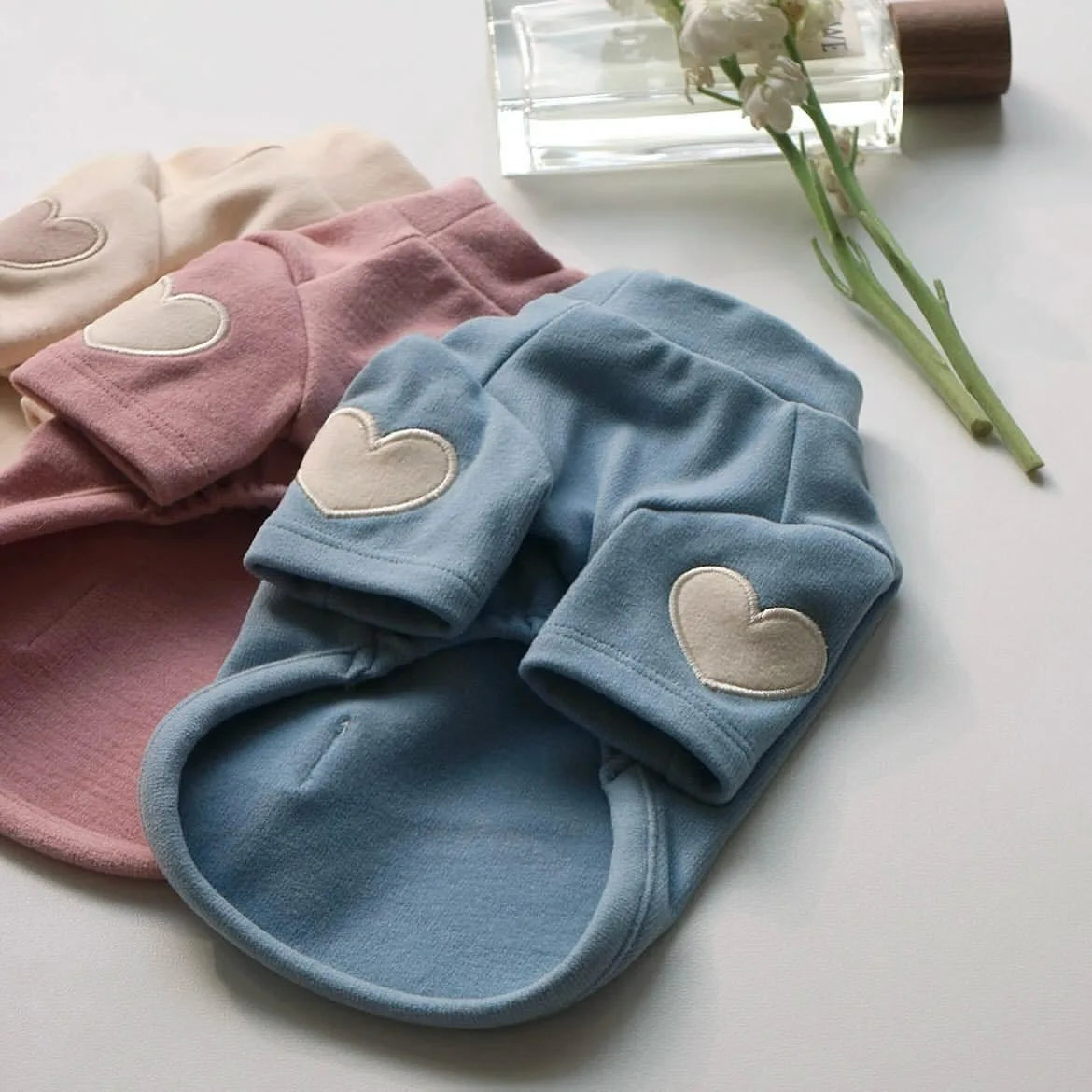 Cute Love Bear Teddy Pet Hoodie - Warm Designer Base Layer for Cats Dogs Yorkshire Puppy Clothing MWTJK01