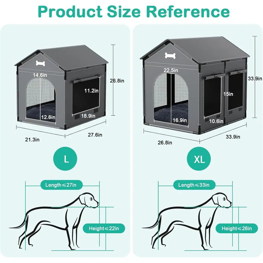 Dog House Indoor Dog Kennel Bed Mat with Cushion or Small Medium Large Dogs Cats, Winter Warm Cat Nest Puppy Cave Soa Pet Produc
