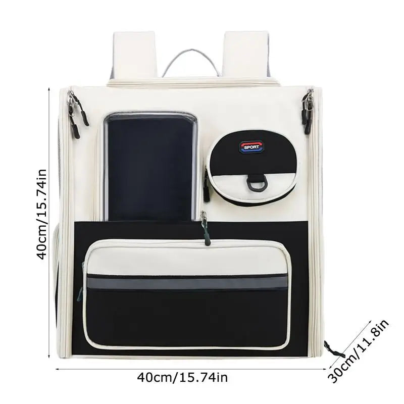 Cat Backpack Pet Carrier For Cat Ventilated Pet Travel Carrying Bag Folding Pet Backpack For Kitten Puppy Small Dog Cat