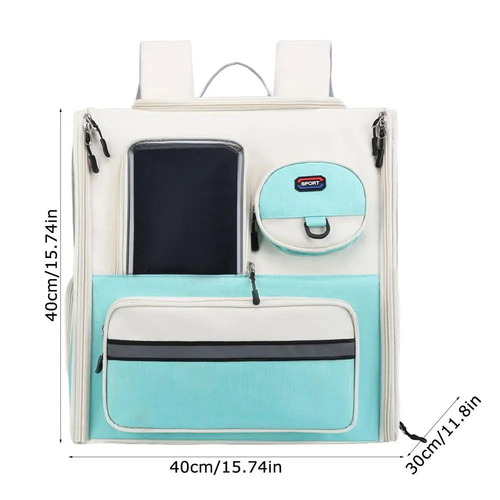 Cat Backpack Pet Carrier For Cat Ventilated Pet Travel Carrying Bag Folding Pet Backpack For Kitten Puppy Small Dog Cat