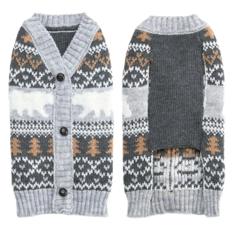 Winter Cartoon Dog Clothes Fashion Dog Knitted Sweater Christmas Puppy Turtleneck Cute Soft Cat Sweater Pet Pullovers Supplies