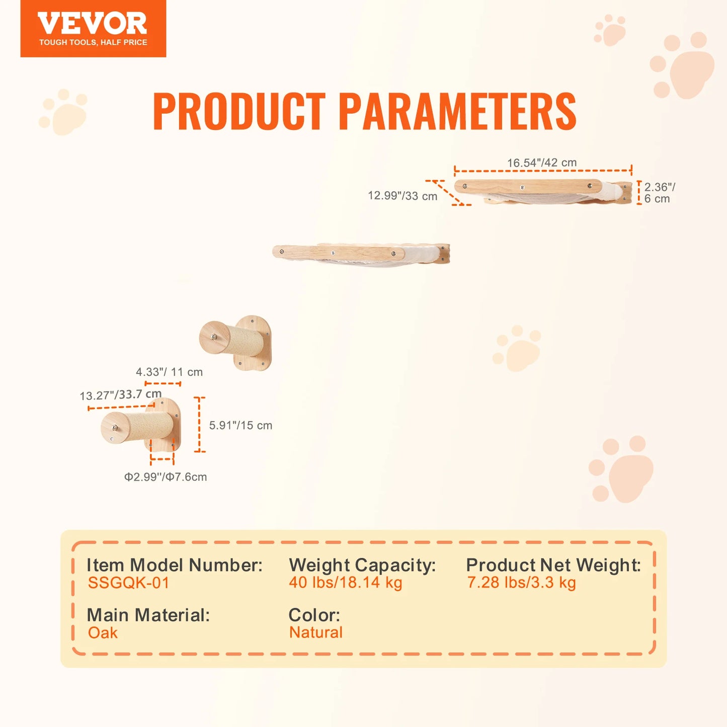 Wall Mounted Cat Shelves Cat Wall Shelves and Perches with Jumping Boards Hammocks & Cat Tree Cat Furniture and Shelves