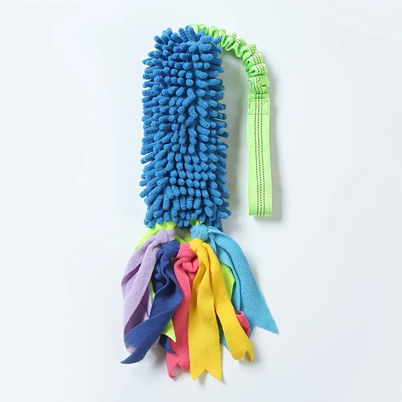 Dog Training Anti-tear Pulling Rope Toy Pet Plush Grinding Teeth Bite-resistant Toy Colorful Rope Ball Dog Interactive PuzzleToy